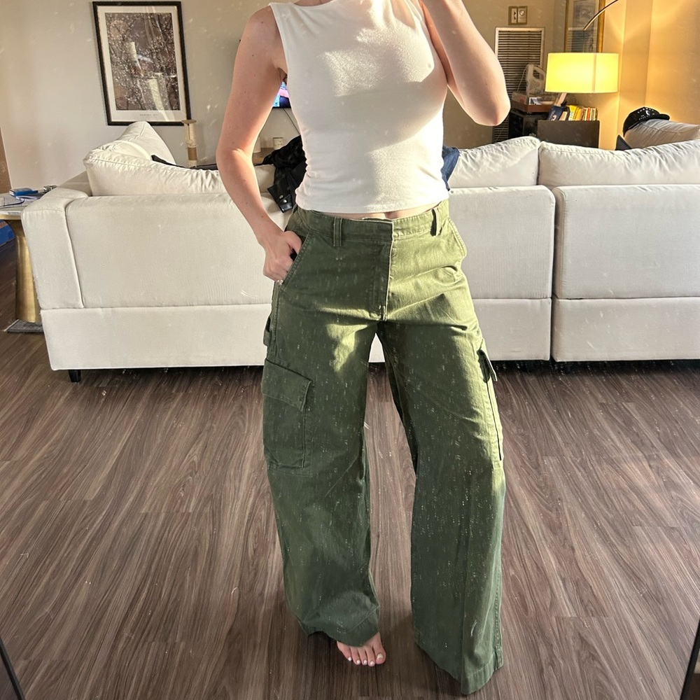 GAP Olive Green Baggy Cargo Pants